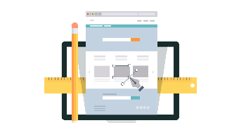 Cartoon of screen design