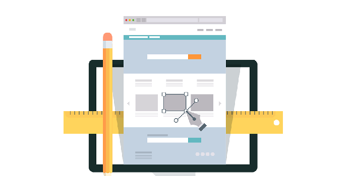 Cartoon of screen design