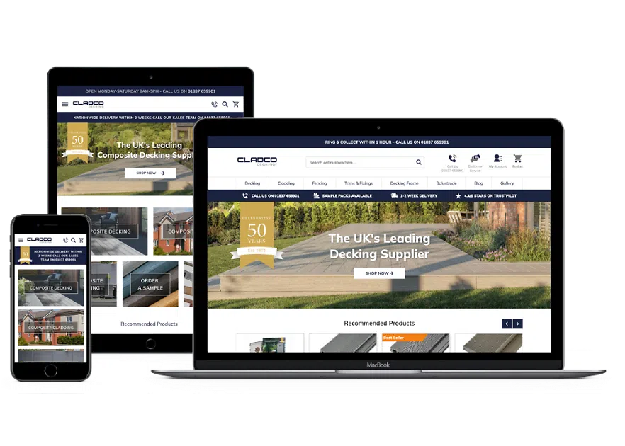Cladco Decking responsive