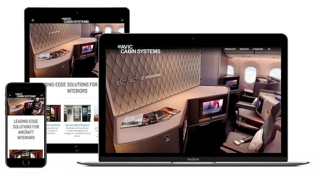 ACS site on mobile, tablet and laptop