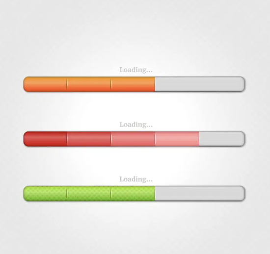 Site loading speed bars