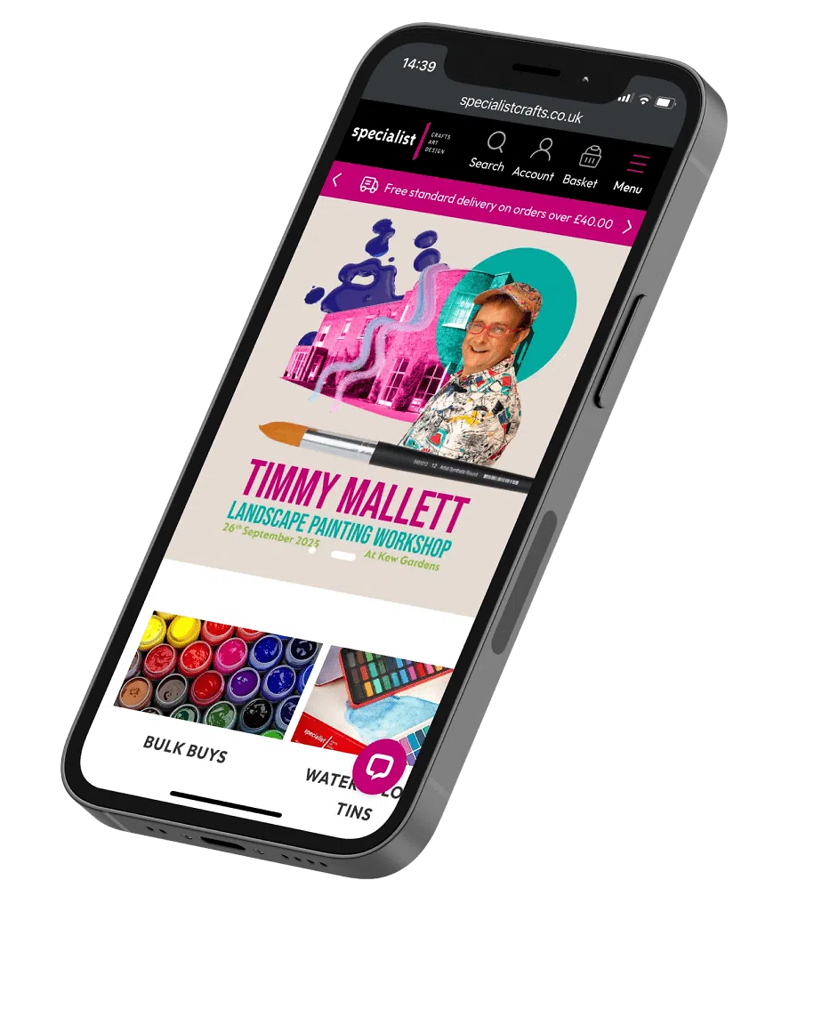 Specialists crafts home page on a smartphone