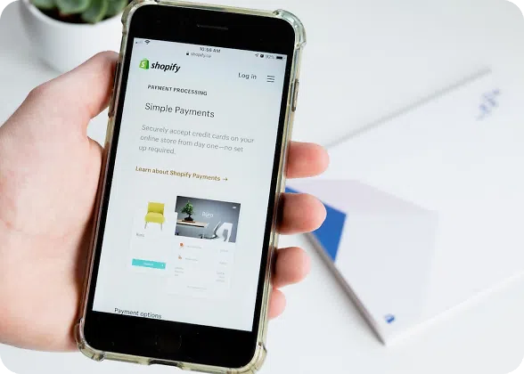 Shopify simple payments on mobile