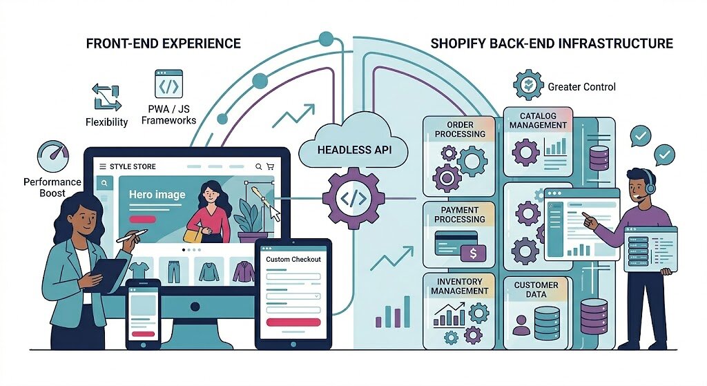 Shopify Headless Illustration