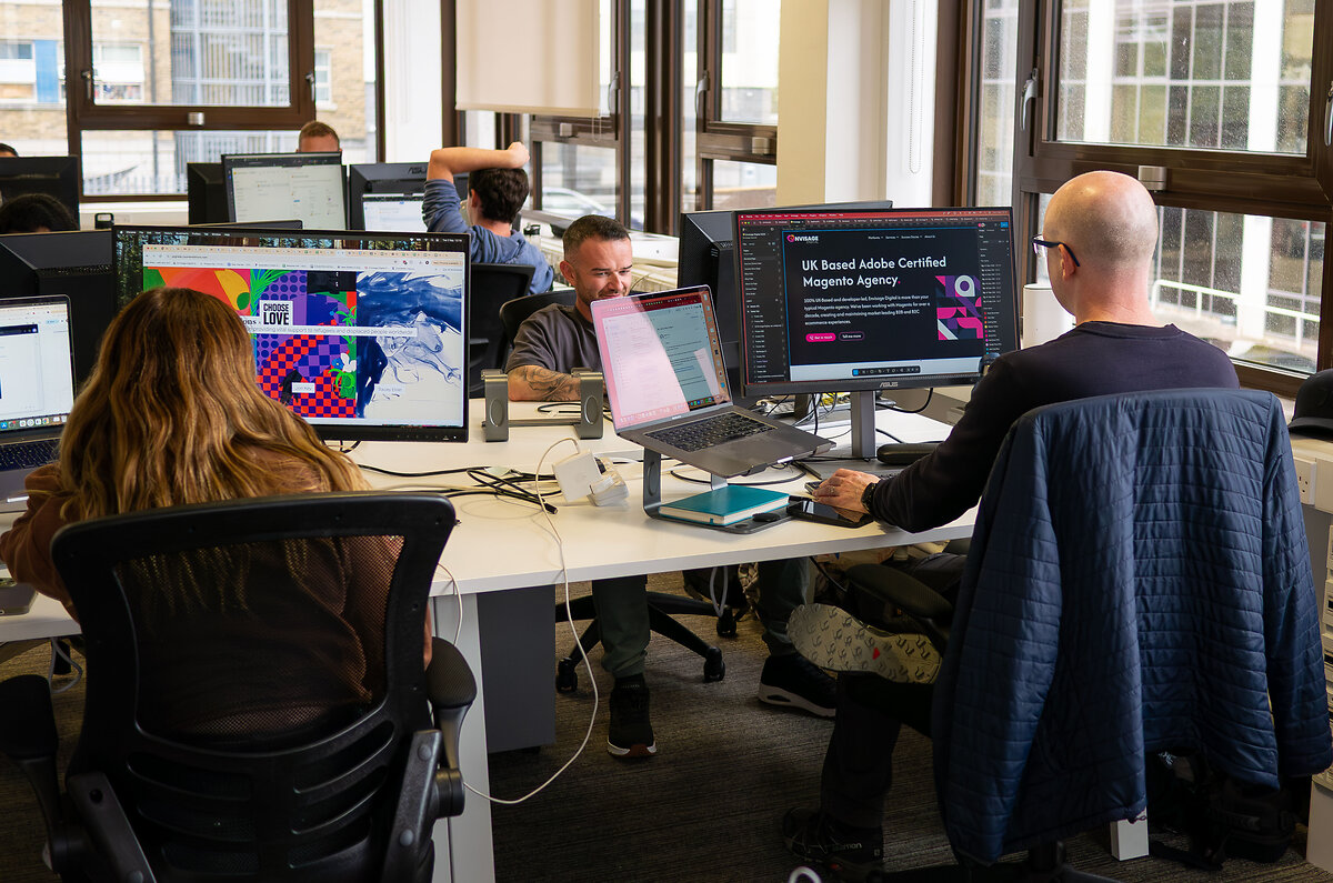 People working in office