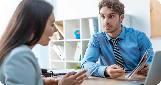 Colleagues in a meeting