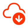 Fluent Cloud Arrow Down 20 Regular | Envisage Digital