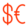 Fluent Currency Dollar Euro 20 Regular | Envisage Digital