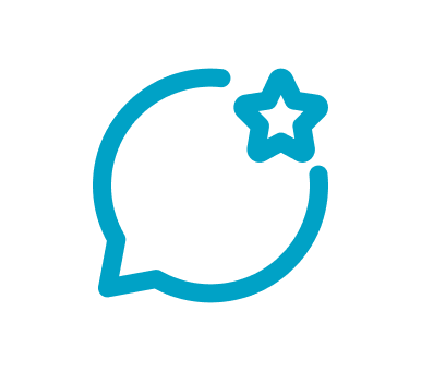 Speech Bubble With Star Icon