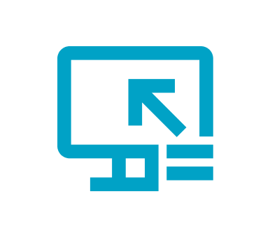 Arrow On Screen Monitor Icon