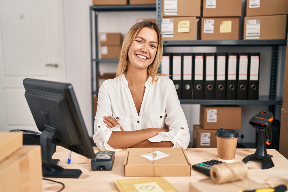 Woman Running Ecommerce Store