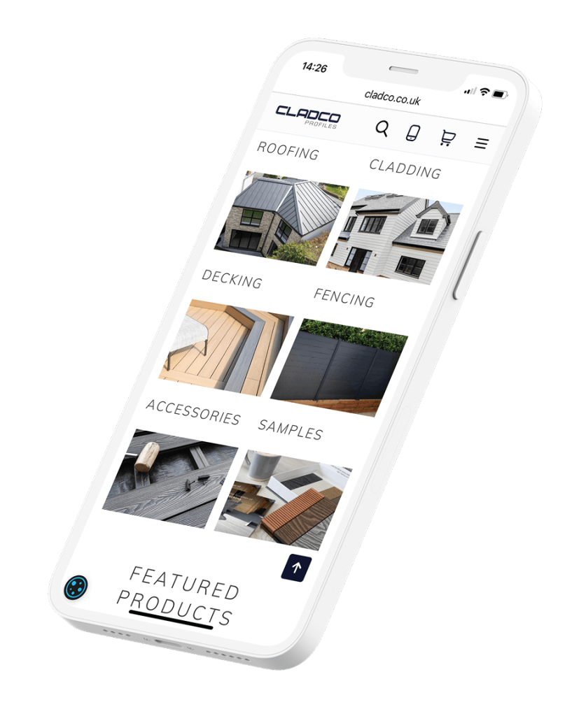 Cladco Category Page On Mobile