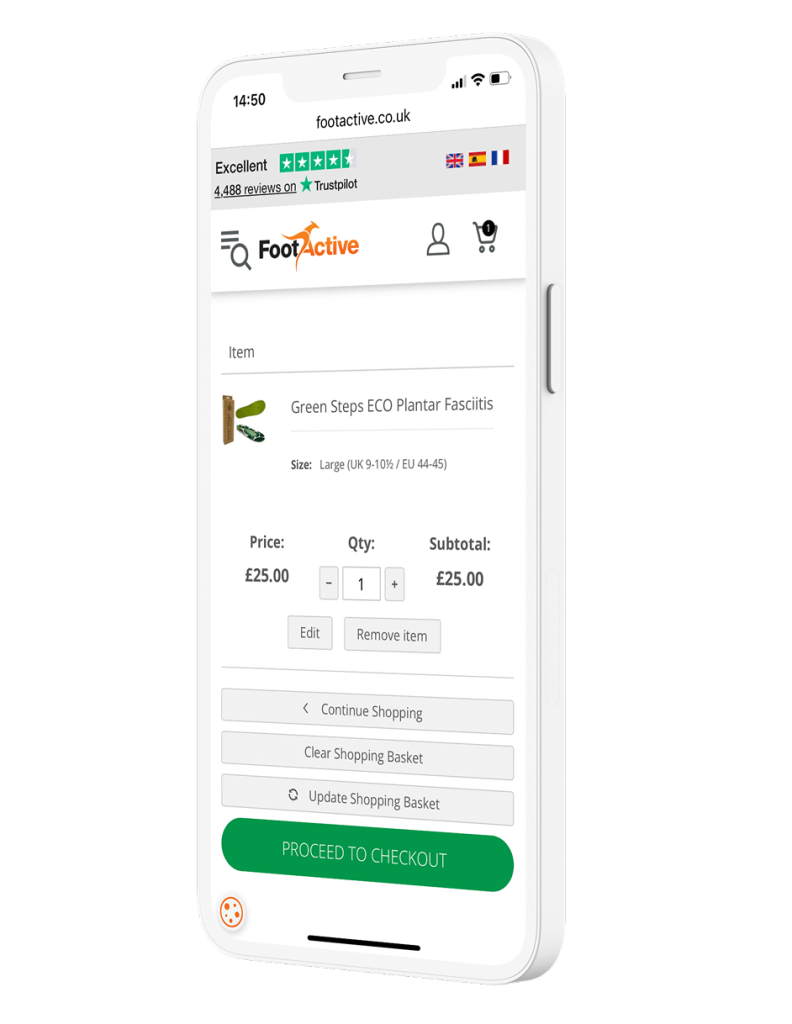 Footactive Calculator On Mobile