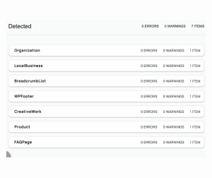 Schema Detected Through Schema.org